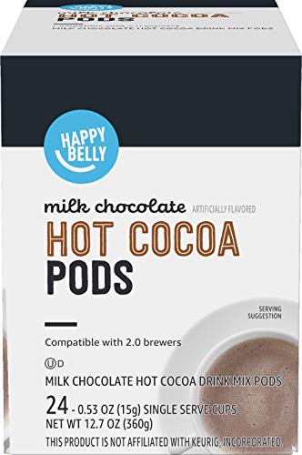 HAPPY BELLY HOT COCOA PODS, MILK CHOCOLATE, 24 COUNT