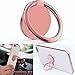 Cell Phone Finger Ring Stand-360° Rotation Metal Ring Grip for Magnetic Car Mount Compatible with All Smartphone Rose Gold (Gold)