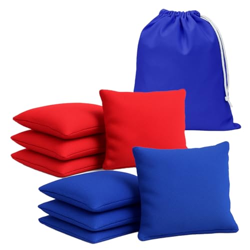Red and Blue Cornhole Bags