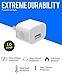 iPhone 8 Charger set, iPhone X / 8/8 Plus / 7 Plus / 7 /6S plus / 6S / 6 Charger 5W - 1 Amp Power adapter Apple MFi Certified Lightning to USB Cable Kit by Ixir – (1 Wall Charger + 1 Cable)…