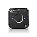 Bluetooth Adapter, Siroflo Wireless Bluetooth 4.1 Receiver (NFC-Enabled) for Home Car Sound System Supports Dual AUX OUT, Up to 10 Hours Working-Time Battery Black