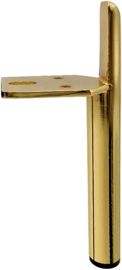 Table Legs Furniture Leg, Modern Light, Chair Legs Mounting Plates with Foot Pad, Accessories, Suitable for Bathroom Cabinet Leg, Couch Leg, Sofa Leg (Color : Gold, Size : 13cm)