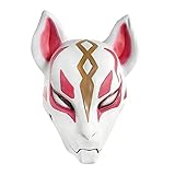 Umimi Fortnite Fox Mask 3D Printed Cosplay Latex Helmet for Halloween