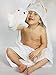 MICHLEY Animal Hooded Baby Towel Washcloth,Toddler Premium Cotton Absorbent Bathrobe for Girls Boys 2-6 Year (Fox)
