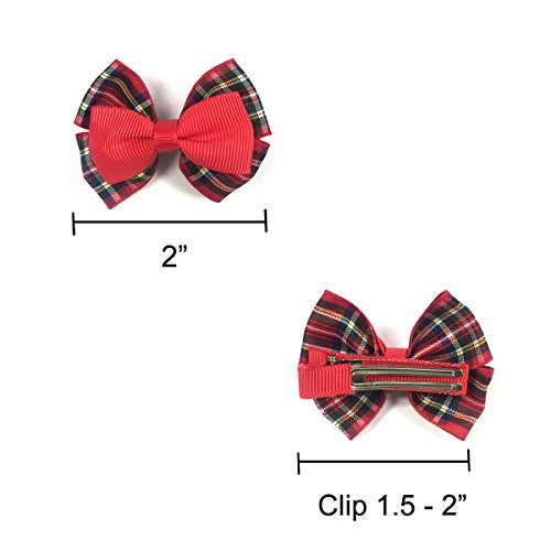 Wrapables Red & Bold Hair Clips (12 Set_