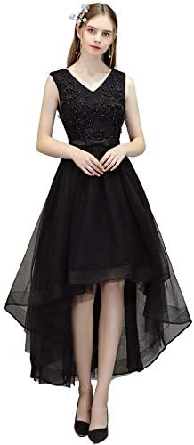 Amazon Vネックワンピース フォーマルドレス ミモレ丈 パーティー ドレス 締上げタイプ 結婚式 演奏会 ロング丈 ワンピース レディース ブラックドレス 黒いワンピース ブライズメイド イブニングドレス 通販