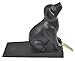 Lulu Decor, Cast Iron Dog Door Stopper, Doorstops Weight 5 Lbs (Black)