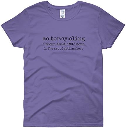 The Art of Getting Lost Motorcycling Short Sleeve Women's Tee - Light/Black