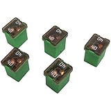 40 Amp 58V Low Profile J-Case Green Cartridge Fuses (5 Pack) Littelfuse LJCA40