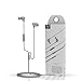 Earbuds In-Ear Headphones Metal Sound Cell Phone Headset Earphones with Mic & Stereo Bass for iPhone 6S Plus 6 5S, iPod, iPad, Samsung S6 Note 5, HTC, LG G4 G3, Android Smartphones, MP3 Players (Grey)