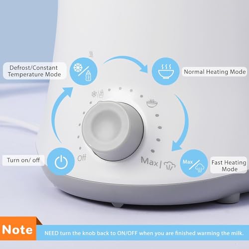 Baby Bottle Warmer - Single Baby Bottle Warmer and Feeding Warmer for Breast Milk and Follow-up Milk, Precise Temperature Control, Suitable for All Baby Bottles.(Single 02)