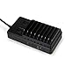 Upow Universal 8-Port USB Charging Station with 2 AC Outlets, Black