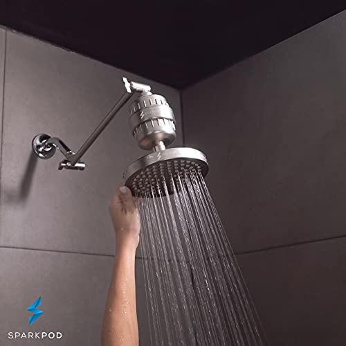 SparkPod Shower Head High Pressure Rain Luxury Modern Look Tool