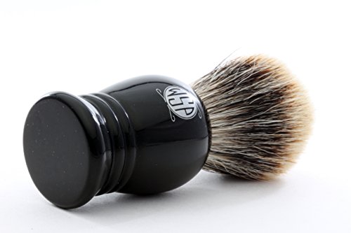 Silvertip Badger Shaving Brush High Density WSP "Prince" (Black) - Thumbnail 3