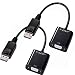 X-LENT DisplayPort to VGA Active Adapter DP to VGA Male to Female Converter 2 Pack
