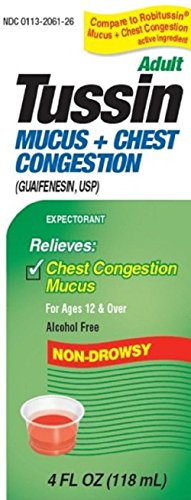 Perrigo Adult Tussin Chest Congestion, 4 oz