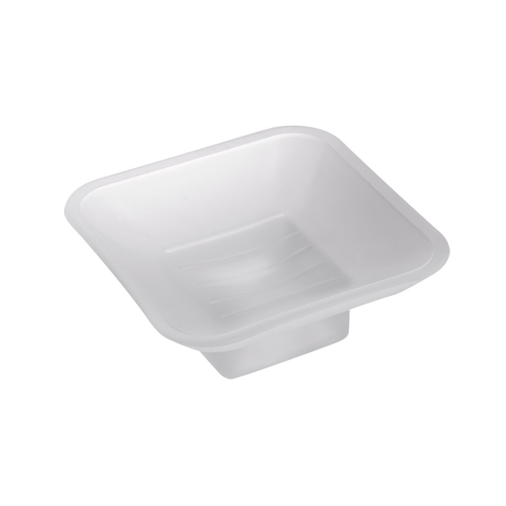 Kapitan Quattro Soap Dish Replacement Frosted Thick Glass Squre Style
