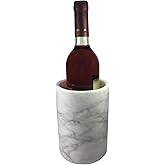 Marble Wine Chiller,Suitable for Beer or Champagne Cooler 750 ml Bottles, Ideal Gift for Wine Enthusiasts（White）