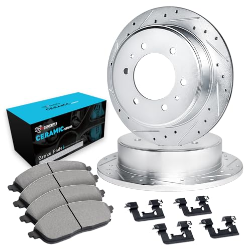 R1 Concepts Rear Brake Kit Fits 2006-2010 Hummer H3; 2009-2010 Hummer H3T| Cera…