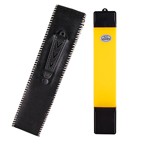 TBTeek Digital TDS EC Meter Professional Quality Water Tester and Temperature Meter with 0-9999 ppm Measurement Mini +/-2% Range Yellow and Premium Protective Leather Case - Thumbnail 5