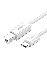 UGREEN Cable USB C a USB tipo B 2.0 tipo C para impresora de escáner, compatible con MacBook Pro, impresoras HP Canon y más