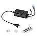 LE Power Plug Unit with Remote for LED 100-120V Strip Lights, RGB Multi-colored LED Strip Accessories, 6A, for 82ft/25m (max) RGB Strips, US Plug, Non-waterproof