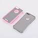 AGRIGLE Shock- Absorption/High Impact Resistant Hybrid Dual Layer Armor Defender Full Body Protective Cover Case Compatible with iPhone 5/5S/SE (Grey-Pink)