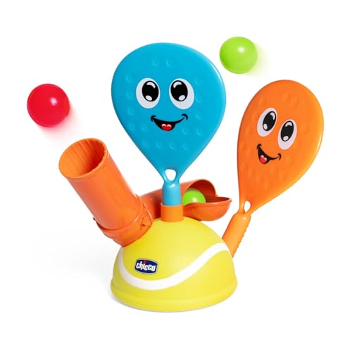 Chicco Padel Set, Electronic Padel Game, Includes Two Paddles and 4 Balls, Trains Manual Coordination and Fine Motor Skills, Sports Games, 3-5 Years