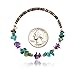 $80Tag Certified Navajo Native Turquoise Amethyst Adjustable Wrap Bracelet 12739-1 Made by Loma Siiva