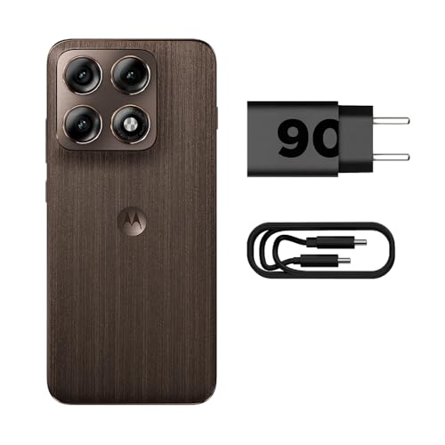 Smartphone Motorola Edge 70 PRO 5G - 256GB 24GB (12GB RAM+12GB Ram Boost), 4 câmeras de 50MP, Tela 1.5K extreme AMOLED 144Hz, Bateria 6500 mAh, IP68/IP69 - Madeira