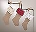 fenncostyles.com Holiday Décor Jute Design Natural Christmas Stocking, One Piece (Natural Ruffles)