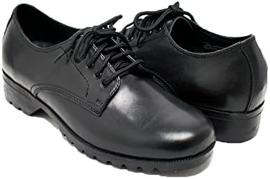Women's Oxfords Leather Business Formal Shoes Lace up All Real Leather Working Shoes 017M (9, Black)