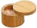 Round Bamboo Salt Box Eco-Friendly, 100% Organic bamboo, Professional-Grade,The best salt storage container on the market.