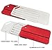 Aluminum Luggage Tag for Luggage Baggage Travel Identifier by LKERLAN (Red 2pcs)