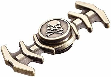FlyHighHi Skull Bone Fish Bone Copper Hand Spinner Metal Finger Stress Spinner High Speed EDC Fidget Toys Relieving ADHD Anxiety Stress and Boredom Fidget Spinner