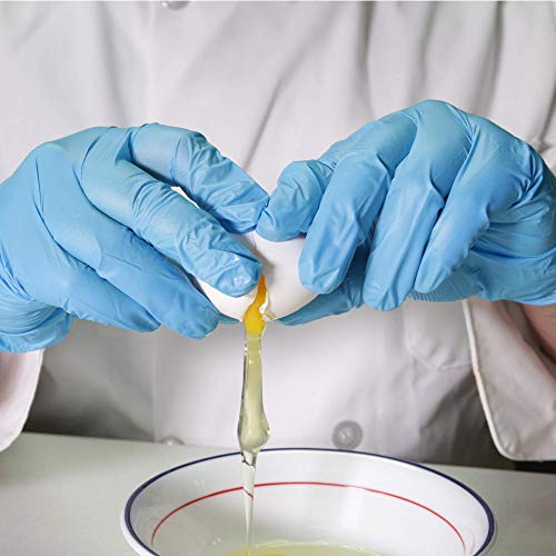 GLOVEWORKS Blue Synthetic Vinyl Industrial Gloves, Box of 100, 3 Mil