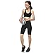 4ucycling Women's Cycling Spinning Padded Shorts Black UPF 50+ S