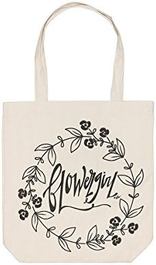 16.5'' Tall Bridal Party Canvas Tote Bag (Flower Girl)