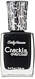 Sally Hansen Crackle Overcoat Nail Polish, Ink Splatter, 0.4 Fluid Ounce