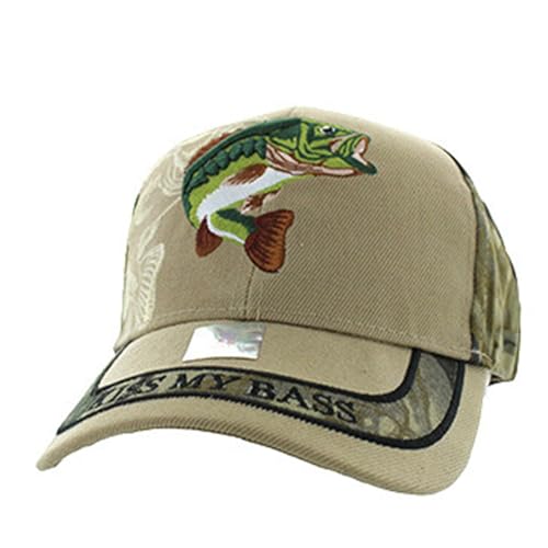 Artisan Owl Kiss My Bass Embroidered Fishing