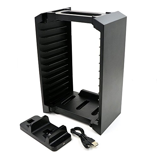 PS4 Multifunctional Game Disk Storage Tower Holder For Playstation 4