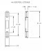 FPL #3-45-S Sliding Glass Door Replacement Mortise Lock with Adapter Plate, 5-3/8” Screw Holes, 45 Degree Keyway- Satin Nickel Finish