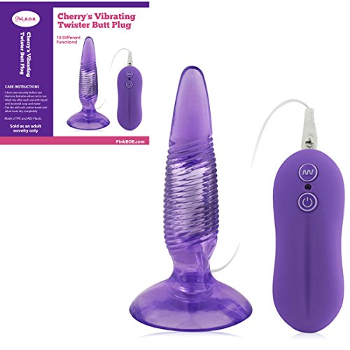 Pink b.o.b. vibrating butt plug, 3.4 ounce