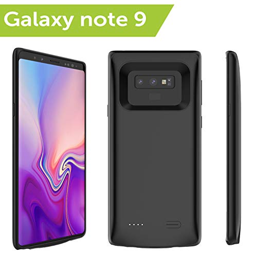 BrexLink Galaxy Note 9 Battery Case[5000mAh], Portable Phone Charging Case Rechargeable Extended Battery Charger Pack Protective Cover Case Compatible with Samsung Galaxy Note 9 2018 (Black)