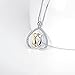 YFN Sterling Silver Cat Lady Gifts for Women Cat Lovers Themed Necklace Gifts for Women 18