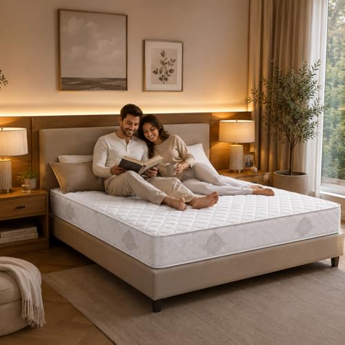 Emirates Living Orthopedic Medical Mattress for Back Support | Enhanced Spinal Alignment | High Density Comfort Foam | Pressure Relief | King - L200 x W180 x H12 cm