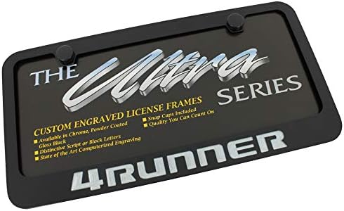 Amazon Com Elite Automotive Products Inc License Plate Frame For Toyota 4runner Black Automotive