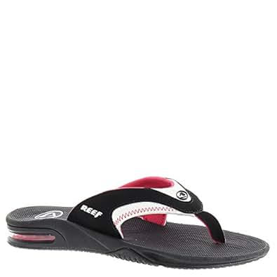 Amazon.com | Reef Womens Fanning Original, Black/Hot Pink/White, US 5 M