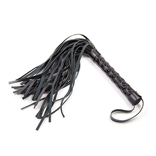 STTQYB Horse Riding Crop,Soft Faux Leather Harness Handle Whip Teaching Training Tool Costume Accessories (B) - Thumbnail 4