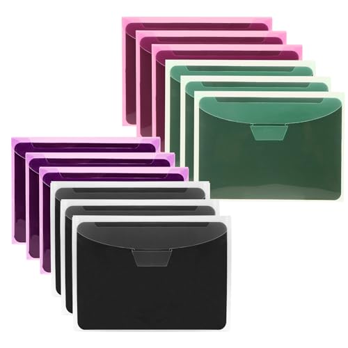 UNIMEIX 24 Pcs Magnetic Sheets for Die Storage Stamp and Die Storage Pockets Die Cut Storage for Card Making (12 Pcs Sheets+ 12 Pcs Bags, 0.8 mm Thickness
